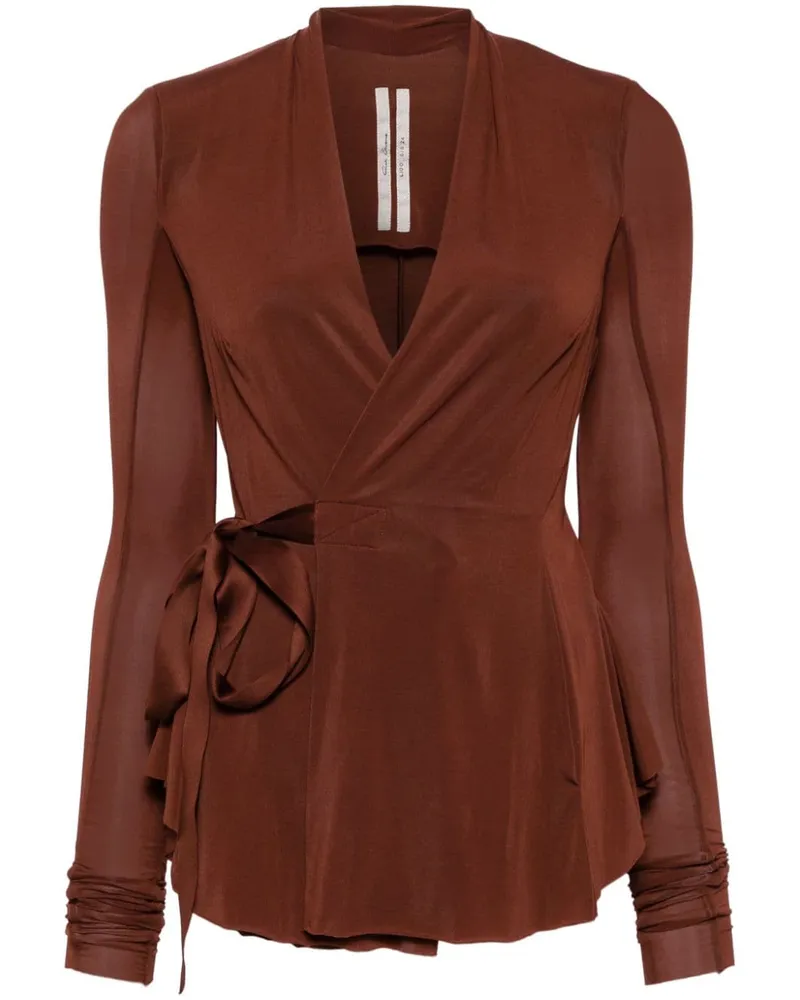 Rick Owens Hollywood Wickeljacke - Braun Braun