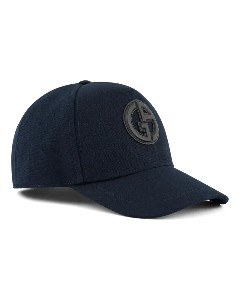 Giorgio Armani Baseballkappe mit Logo-Applikation - Blau Blau