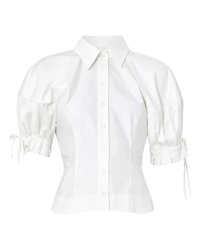 Vivienne Westwood puff-sleeve tie-fastening shirt - Weiß Weiß