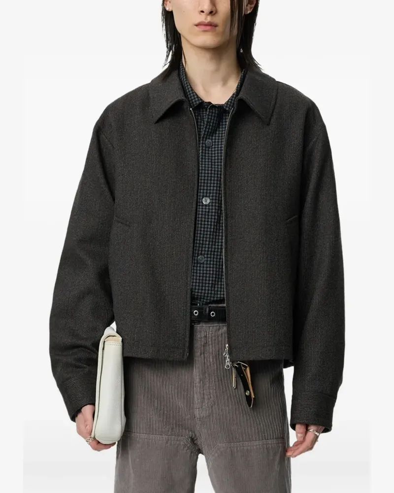 Mfpen Melierte Jacke - Grau Grau