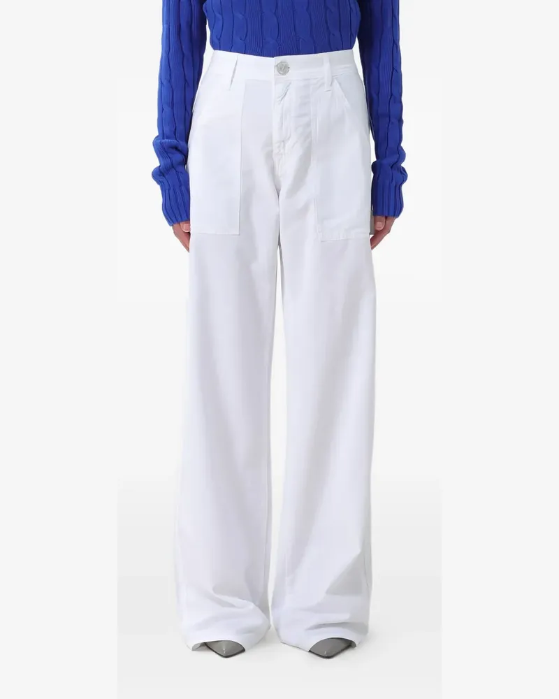Jacob Cohën patch-pocket trousers - Weiß Weiß