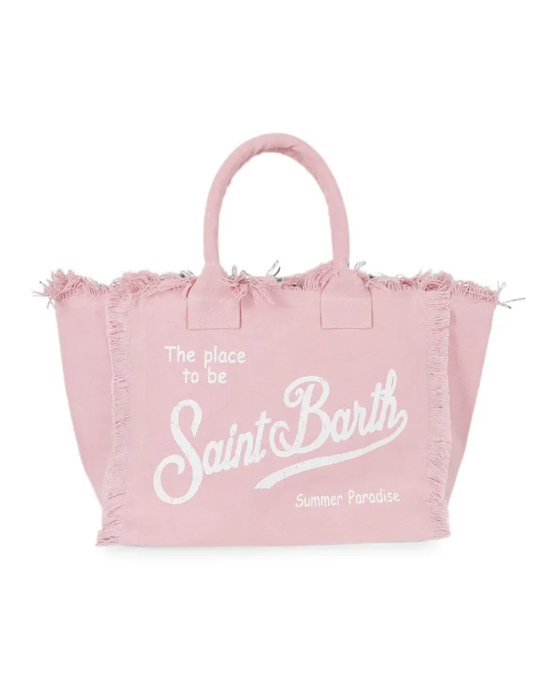 MC2 Saint Barth Vanity frayed-edge shoulder bag - Rosa Rosa