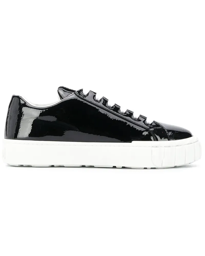 Miu Miu Sneakers aus Lackleder - Schwarz Schwarz