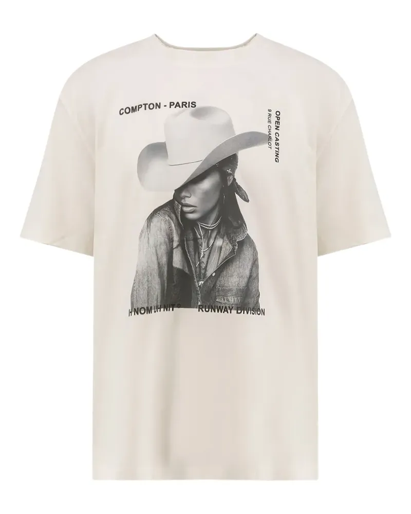 IH NOM UH NIT T-Shirt mit Cowgirl-Print - Weiß Weiß