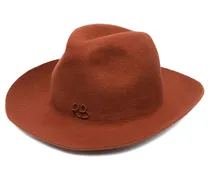 Filzhut mit Logo-Stickerei - Orange