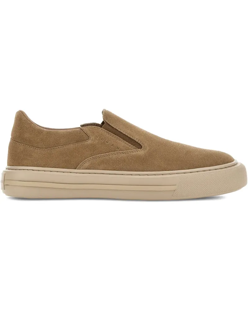 Hogan Slip-On-Sneakers aus Wildleder - Braun Braun