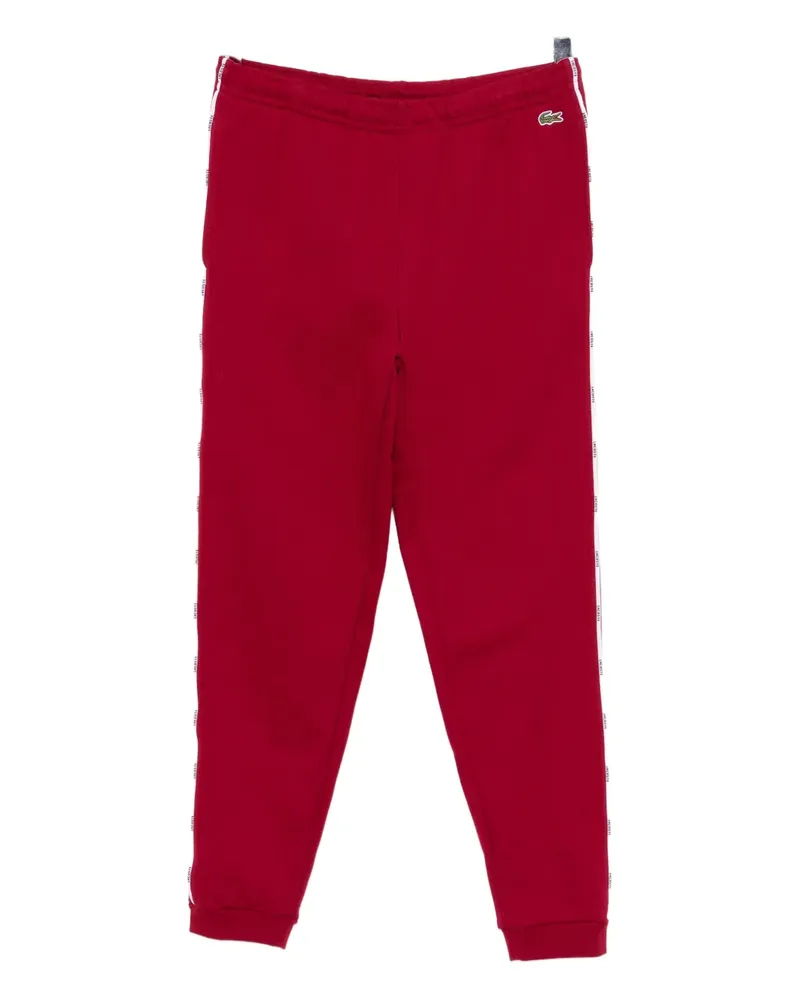 Lacoste logo-embroidered trousers - Rot Rot