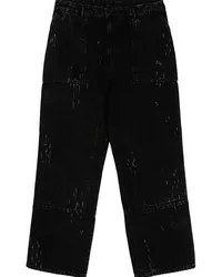 JUUN.J Carpenter-Jeans mit Farbklecks-Print Schwarz