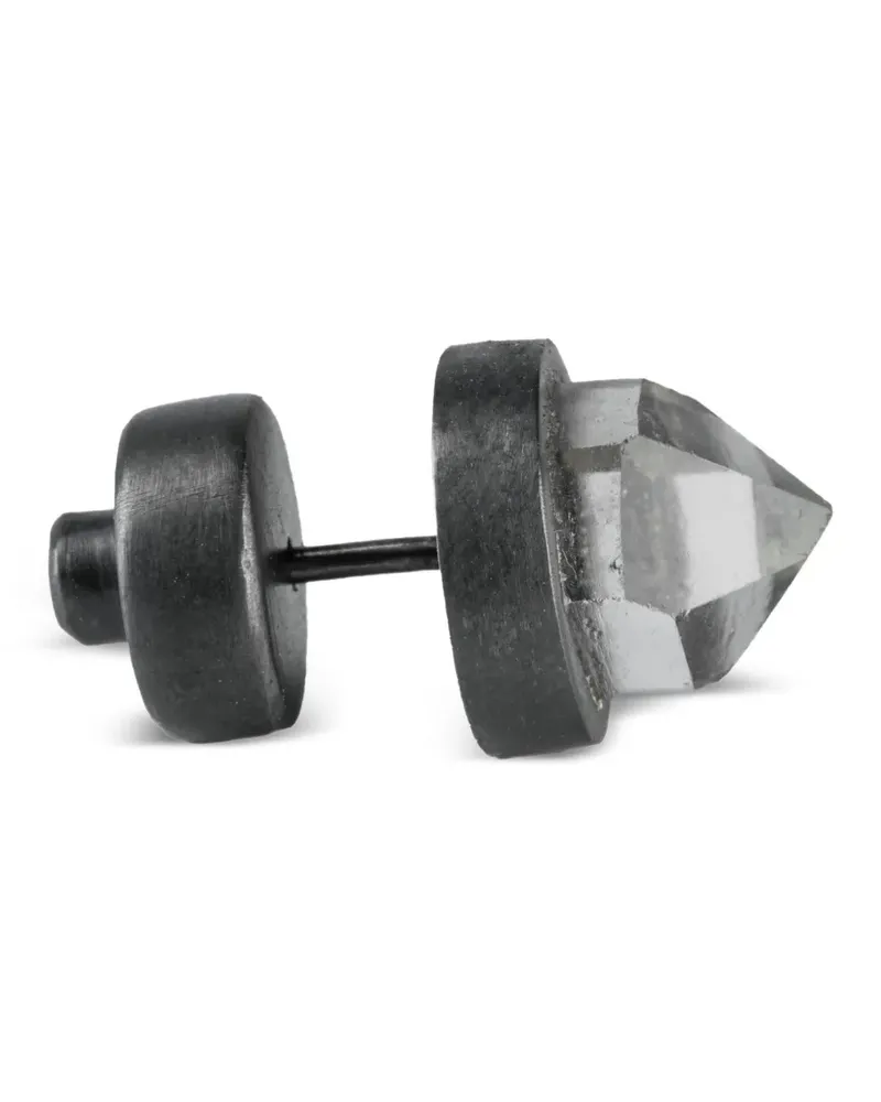 Parts Of Four Stud Ohrstecker aus Sterlingsilber mit Quarz - Grau Grau