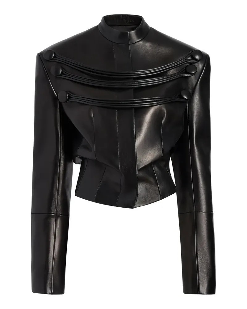 KHAITE York Jacke mit Kordelstickerei - Schwarz Schwarz