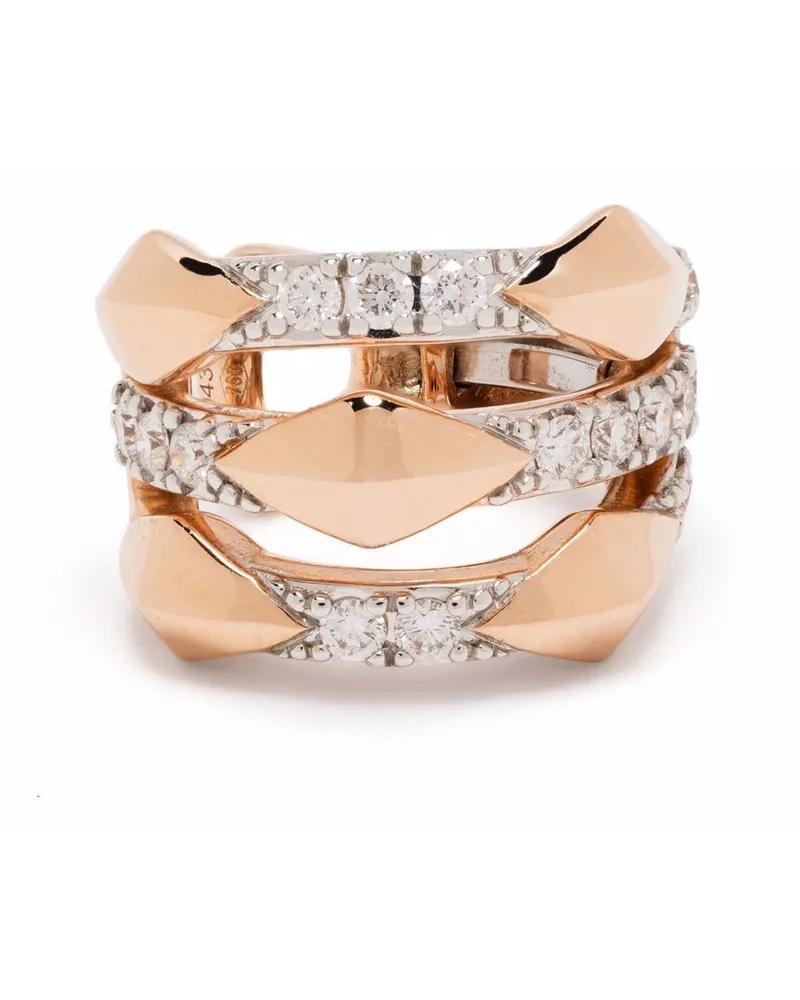 TIRISI 18kt Monte Carlo Ear Cuff aus Rotgold mit Diamanten - Rosa Rosa
