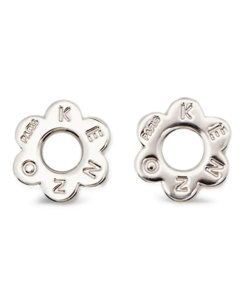 Kenzo Ohrstecker mit Blumen-Motiv - Silber Silber