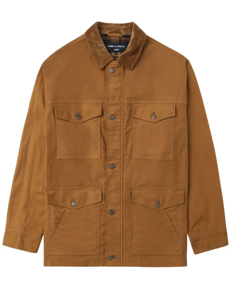 Comme des Garçons Jacke mit Ellenbogen-Patches - Braun Braun