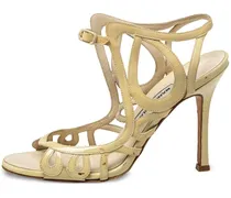 Pre-owned Stiletto-Sandalen mit Riemen 100mm - Gelb