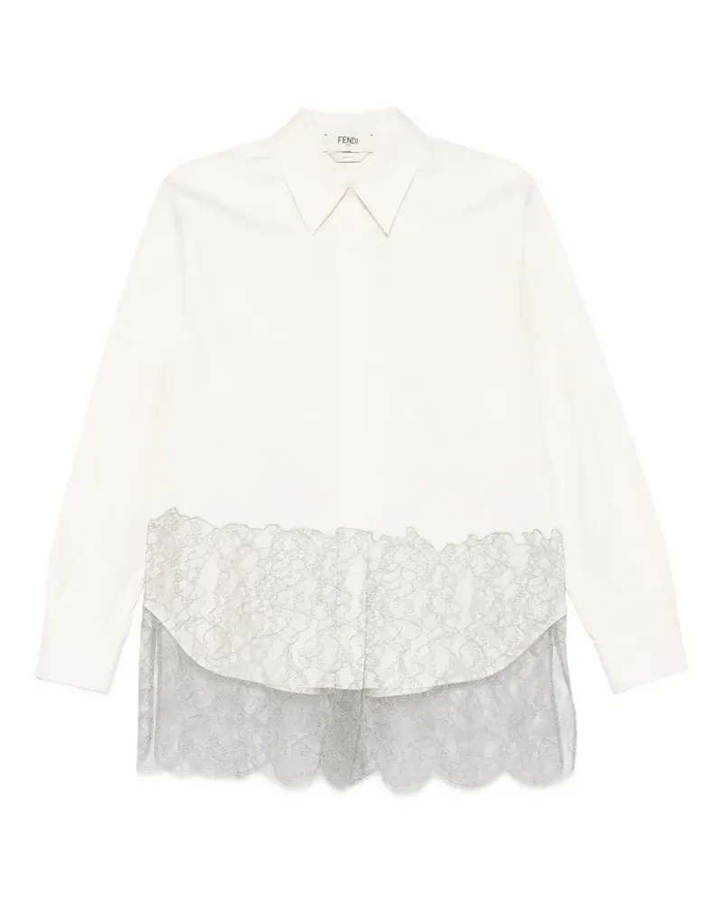 Fendi Klassisches Hemd - Nude Nude