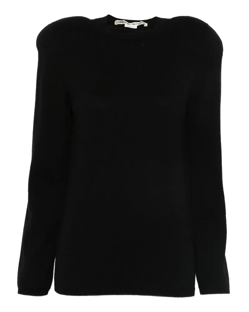 Comme des Garçons Wattierter Pullover - Schwarz Schwarz
