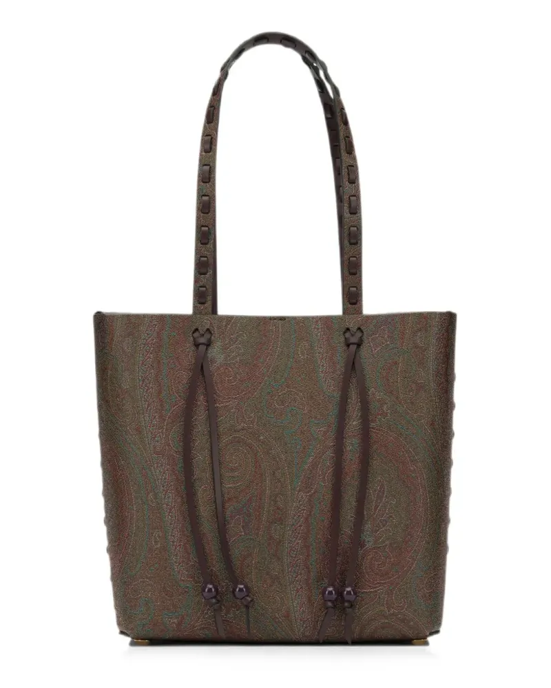 Etro Schultertasche mit Paisley-Print - Braun Braun