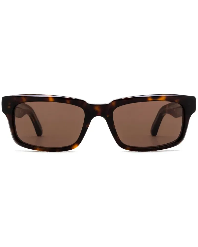 Balenciaga Sonnenbrille mit eckigem Gestell - Braun Braun