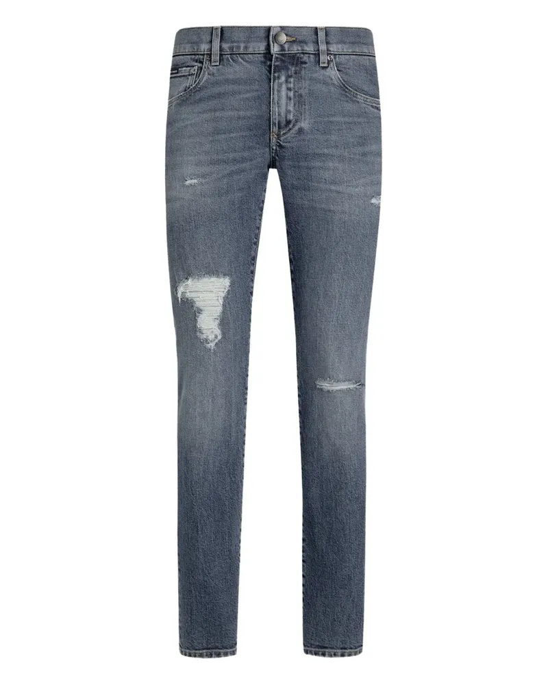 Dolce & Gabbana Jeans im Distressed-Look - Blau Blau