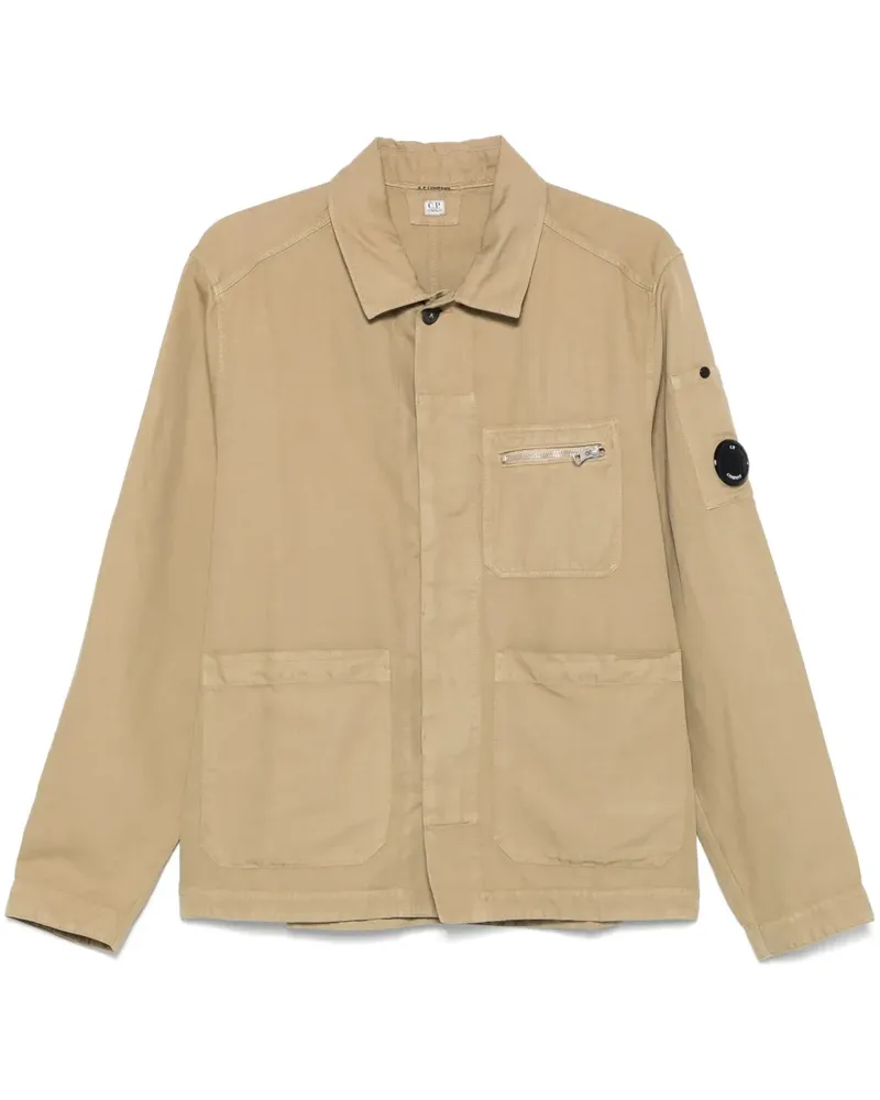 C.P. Company Twill-Hemdjacke - Nude Nude