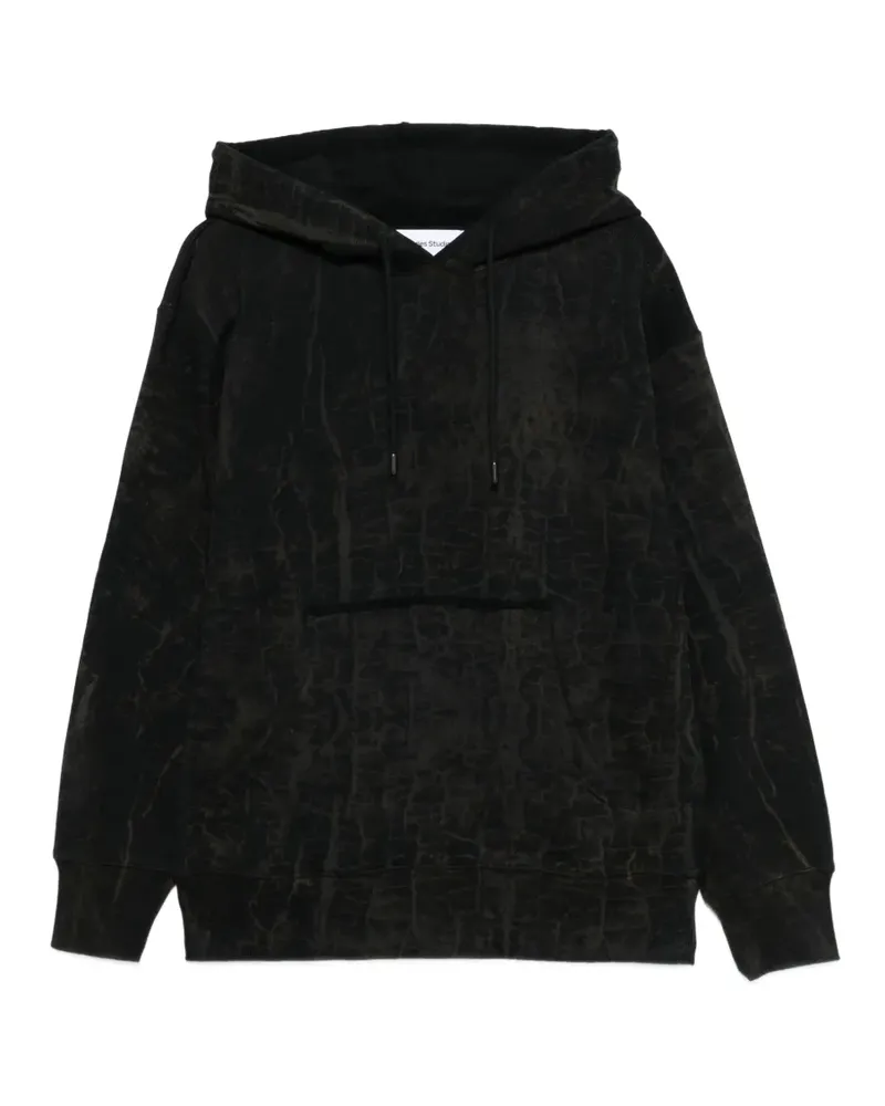 Études Studio Cracked Hoodie - Schwarz Schwarz