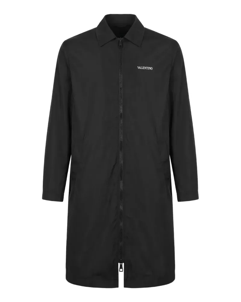 Valentino Garavani Mantel mit Logo-Print - Schwarz Schwarz