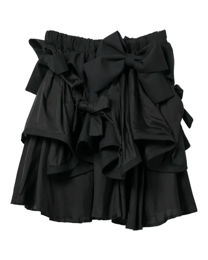 Noir Kei Ninomiya ruffled mini skirt - Schwarz Schwarz