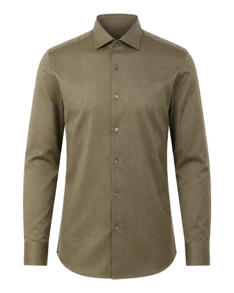 Corneliani French-collar cotton shirt - Grün Grün