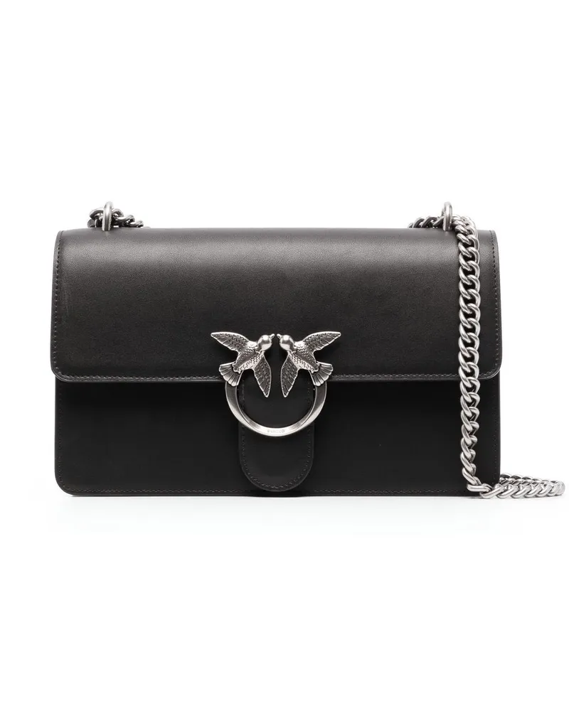 Pinko Classic Love Icon Umhängetasche - Schwarz Schwarz