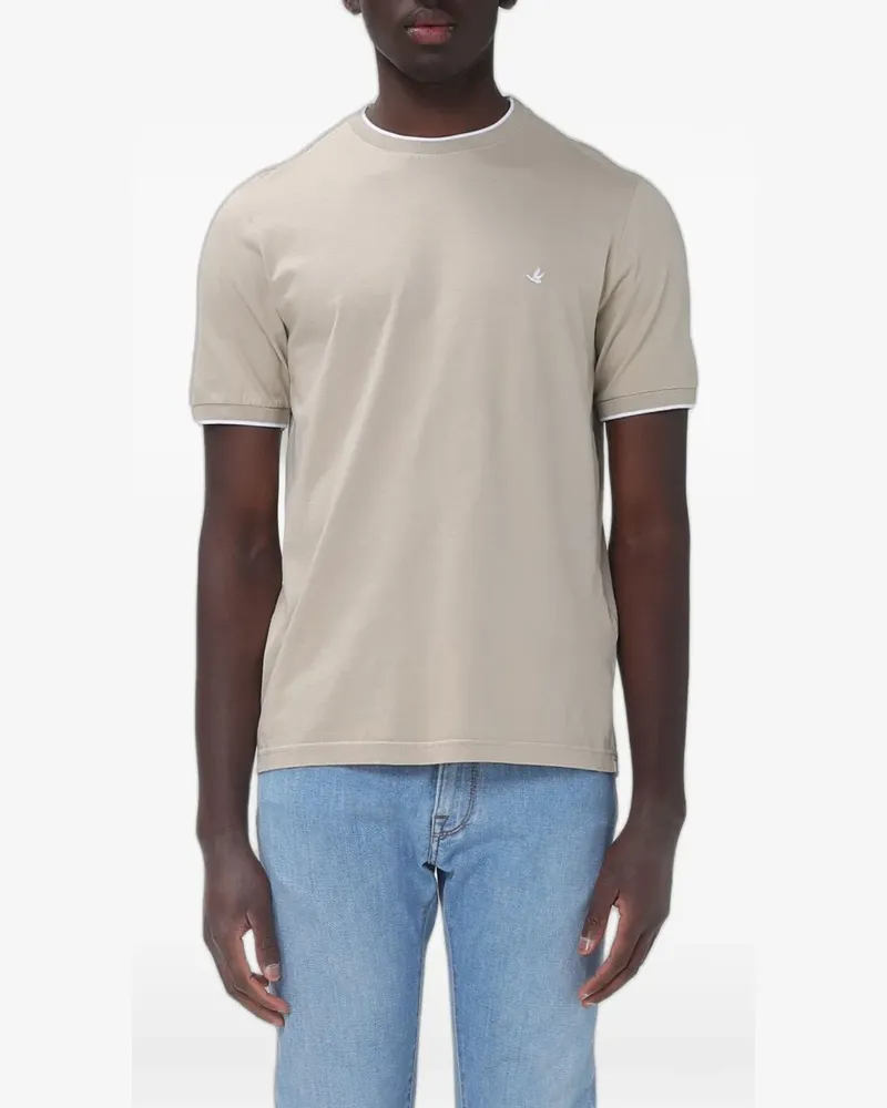 Brooksfield embroidered-logo T-shirt - Grün Grün