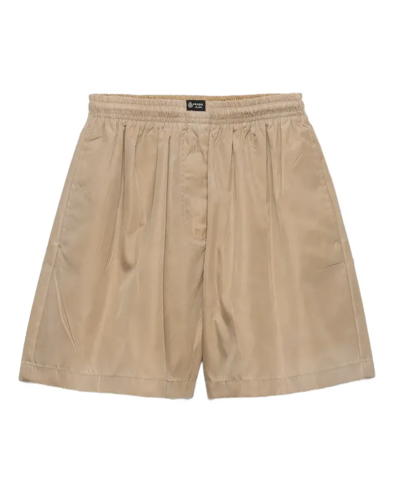 Prada washed Re-Nylon shorts - Nude Nude