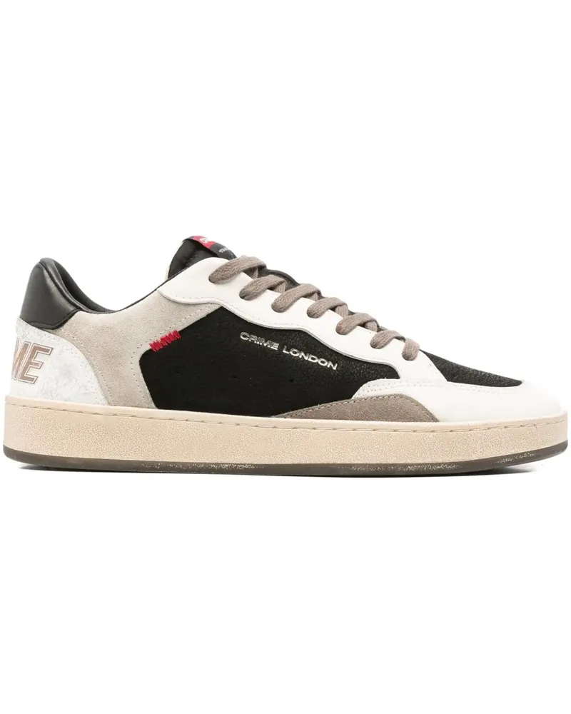 Crime Sneakers mit Logo-Print - Schwarz Schwarz