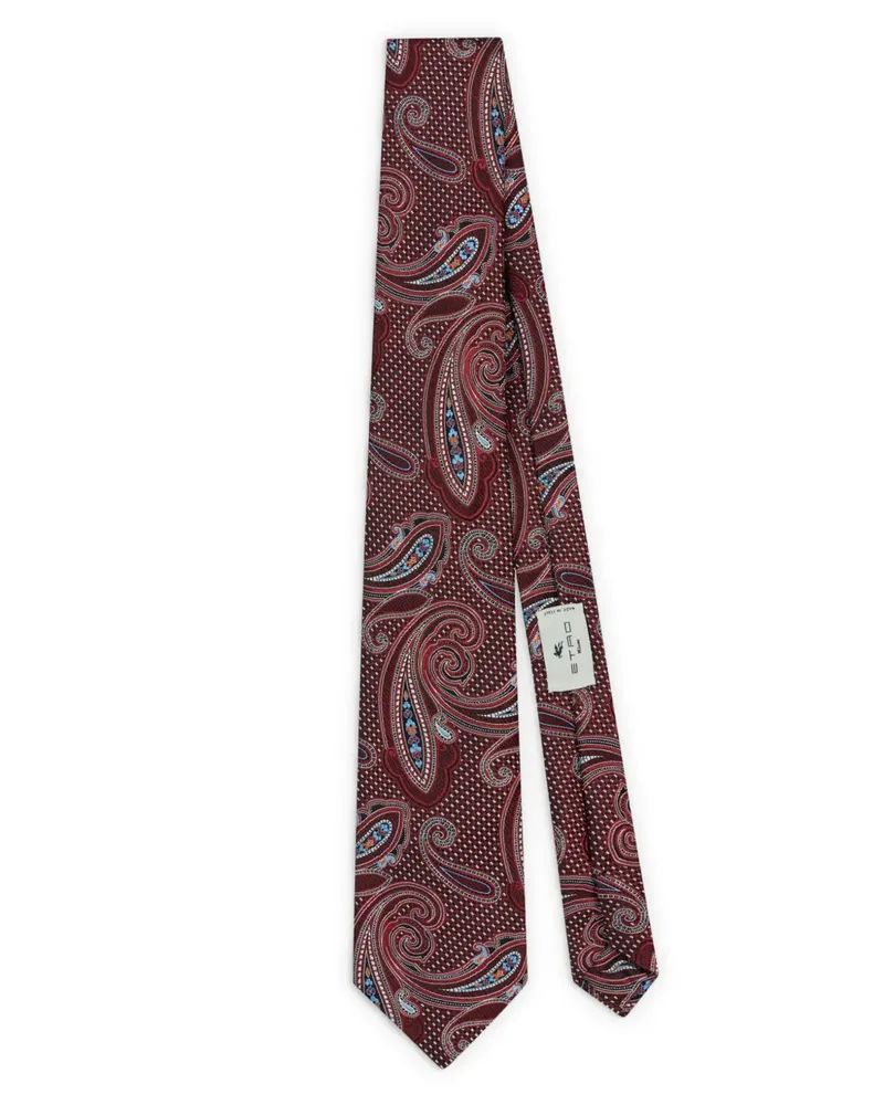 Etro Krawatte mit Paisleymuster - Rot Rot