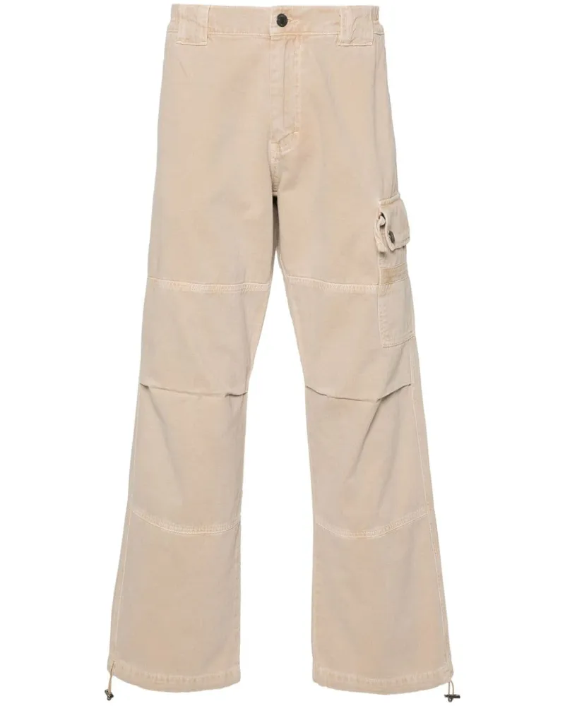 Moschino Hose mit Logo-Stickerei - Nude Nude