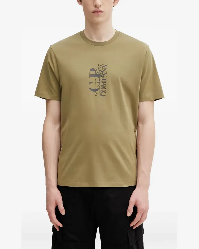 C.P. Company T-Shirt mit rundem Ausschnitt - Grün Grün