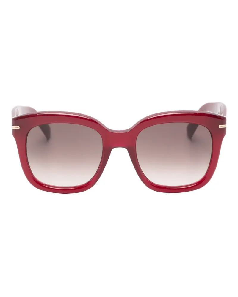 HUGO BOSS tortoiseshell-effect square-frame sunglasses - Rot Rot