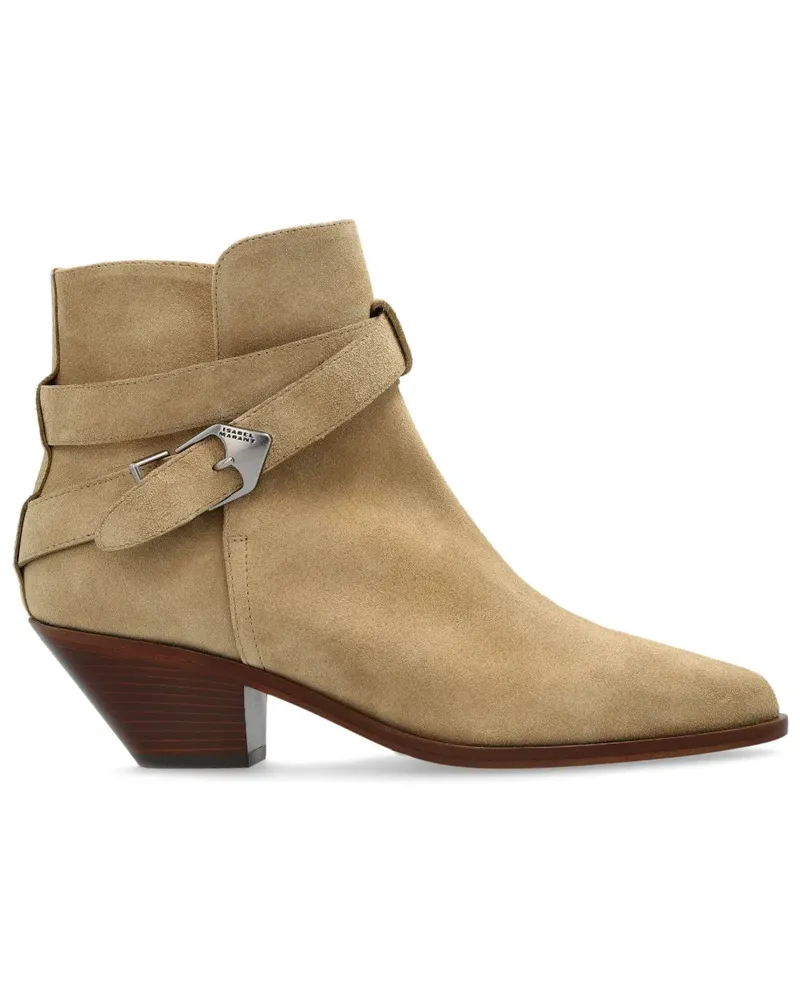 Isabel Marant Stiefeletten aus Wildleder 60mm - Braun Braun