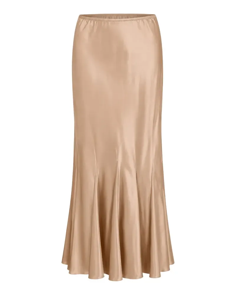 Fabiana Filippi Ausgestellter Rock mit Satin-Finish - Nude Nude