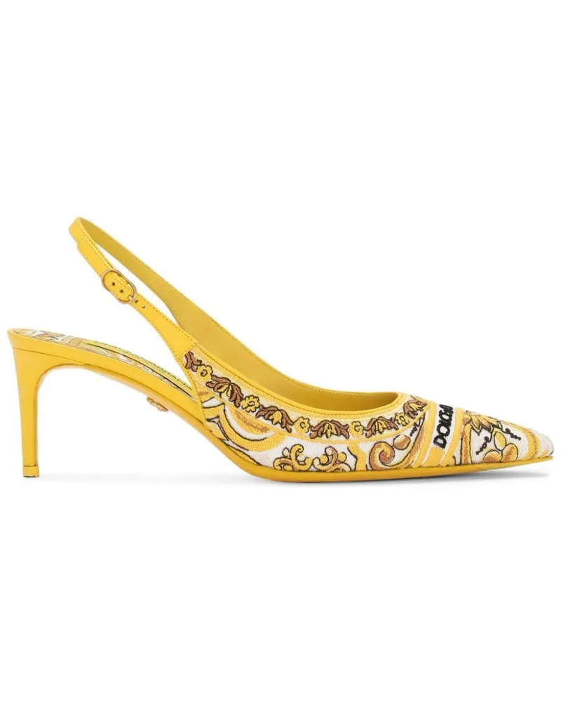 Dolce & Gabbana Bestickte Pumps 60mm - Gelb Gelb