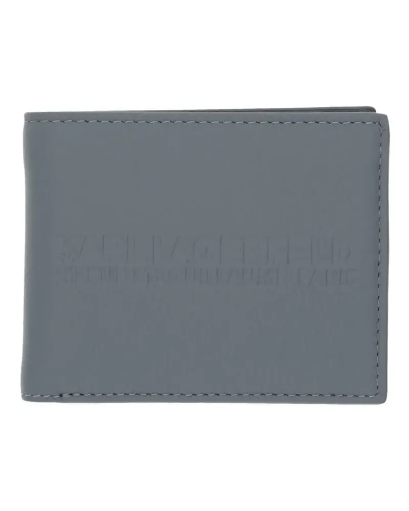 Karl Lagerfeld debossed-logo bifold wallet - Grau Grau