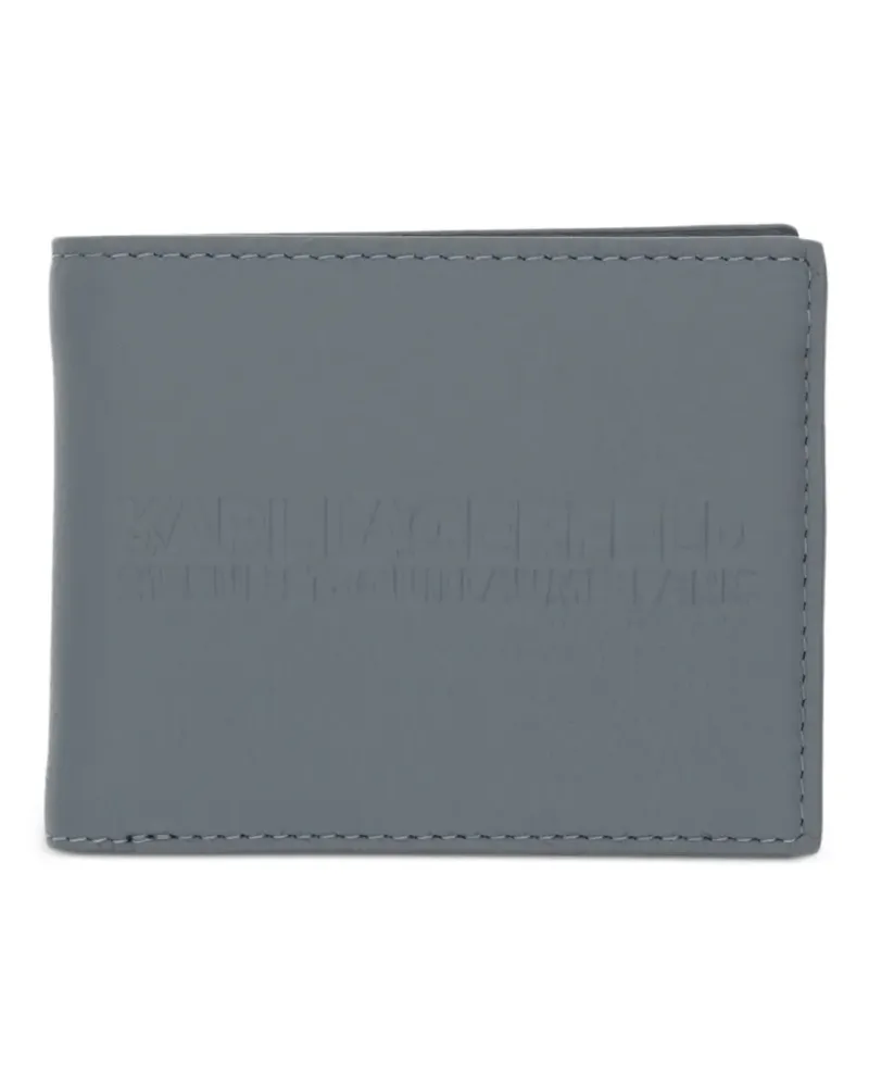 Karl Lagerfeld debossed-logo bifold wallet - Grau Grau