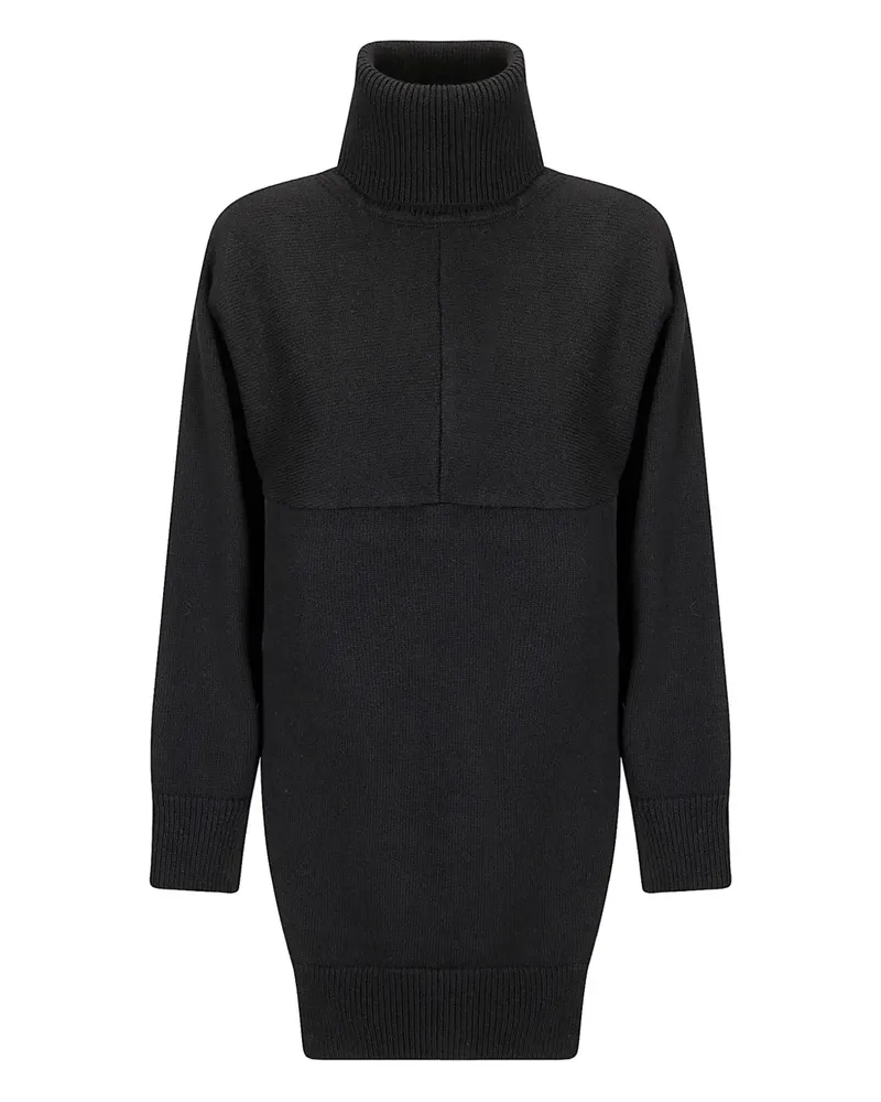 Stefano Mortari Minikleid mit Rollkragen - Schwarz Schwarz