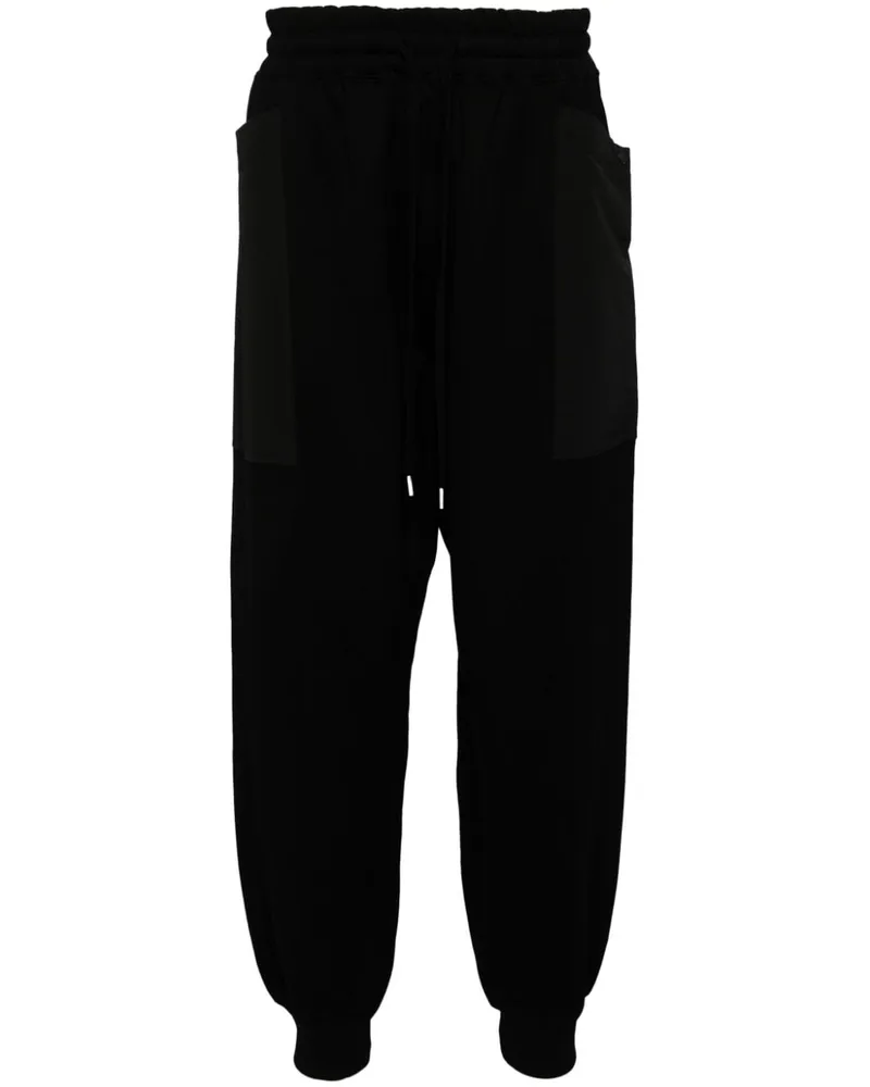 Comme des Garçons Hose mit elastischem Kordelzugbund - Schwarz Schwarz