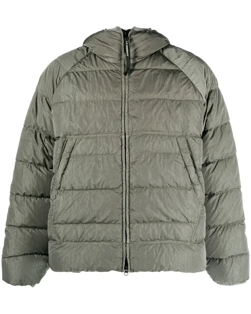 C.P. Company Eco-Chrome R Daunenjacke mit Kapuze - Grün Grün