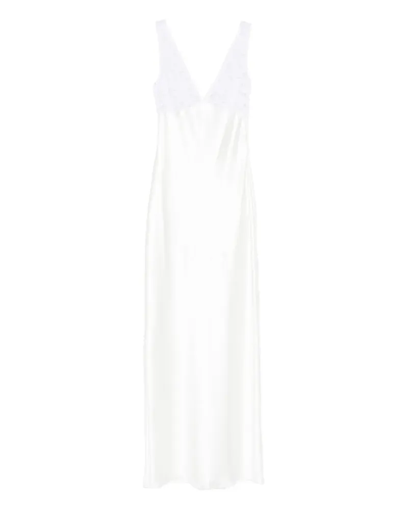 ATU Body Couture lace V-neck maxi dress - Weiß Weiß