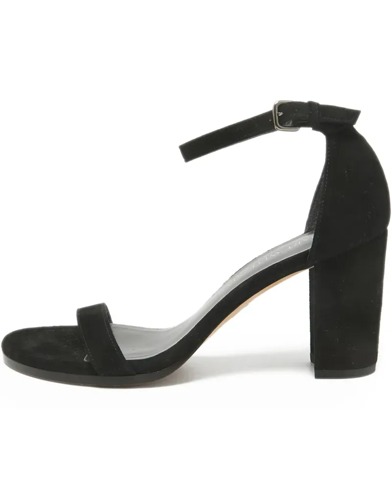 Stuart Weitzman Pre-owned Nearlynude Sandalen mit Blockabsatz 80mm - Schwarz Schwarz