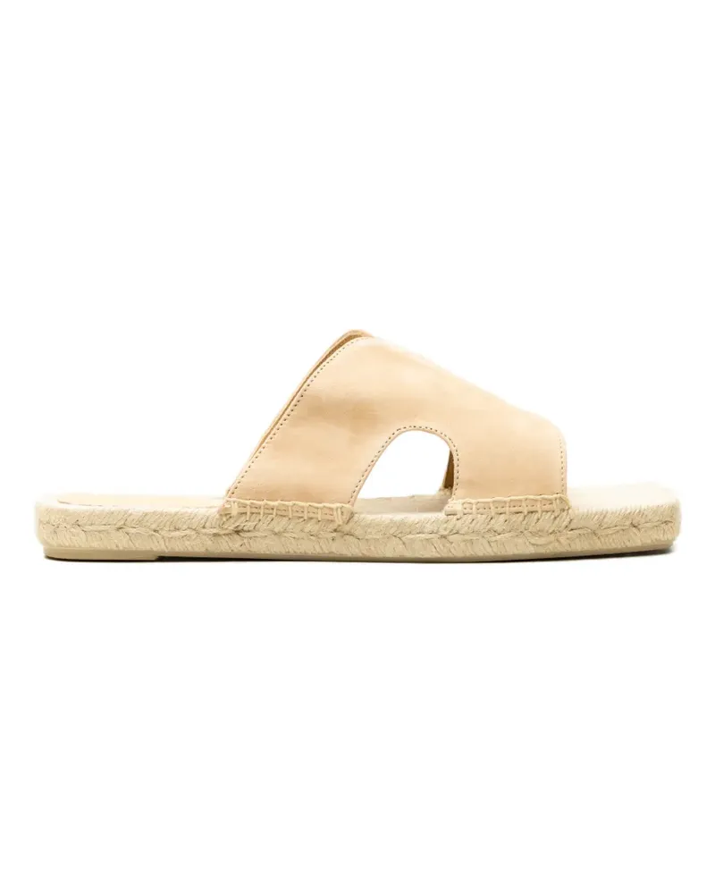 Castañer cut-out flat espadrilles - Nude Nude