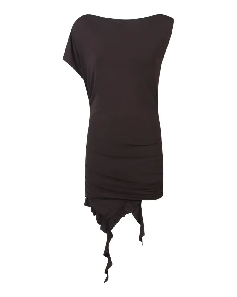 Pinko Minikleid mit Rüschen - Braun Braun