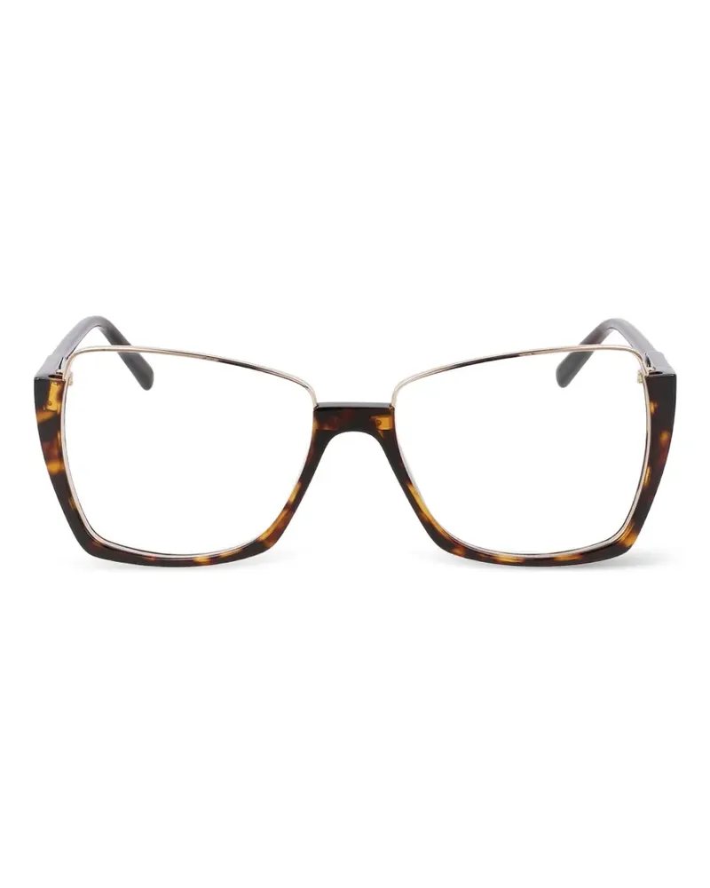 Karl Lagerfeld Cat-Eye-Brille in Schildpattoptik - Braun Braun