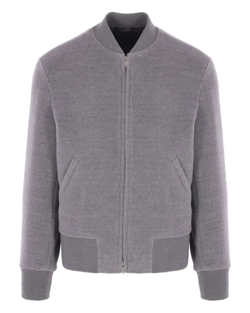 LARDINI Bomberjacke aus Wolle - Grau Grau